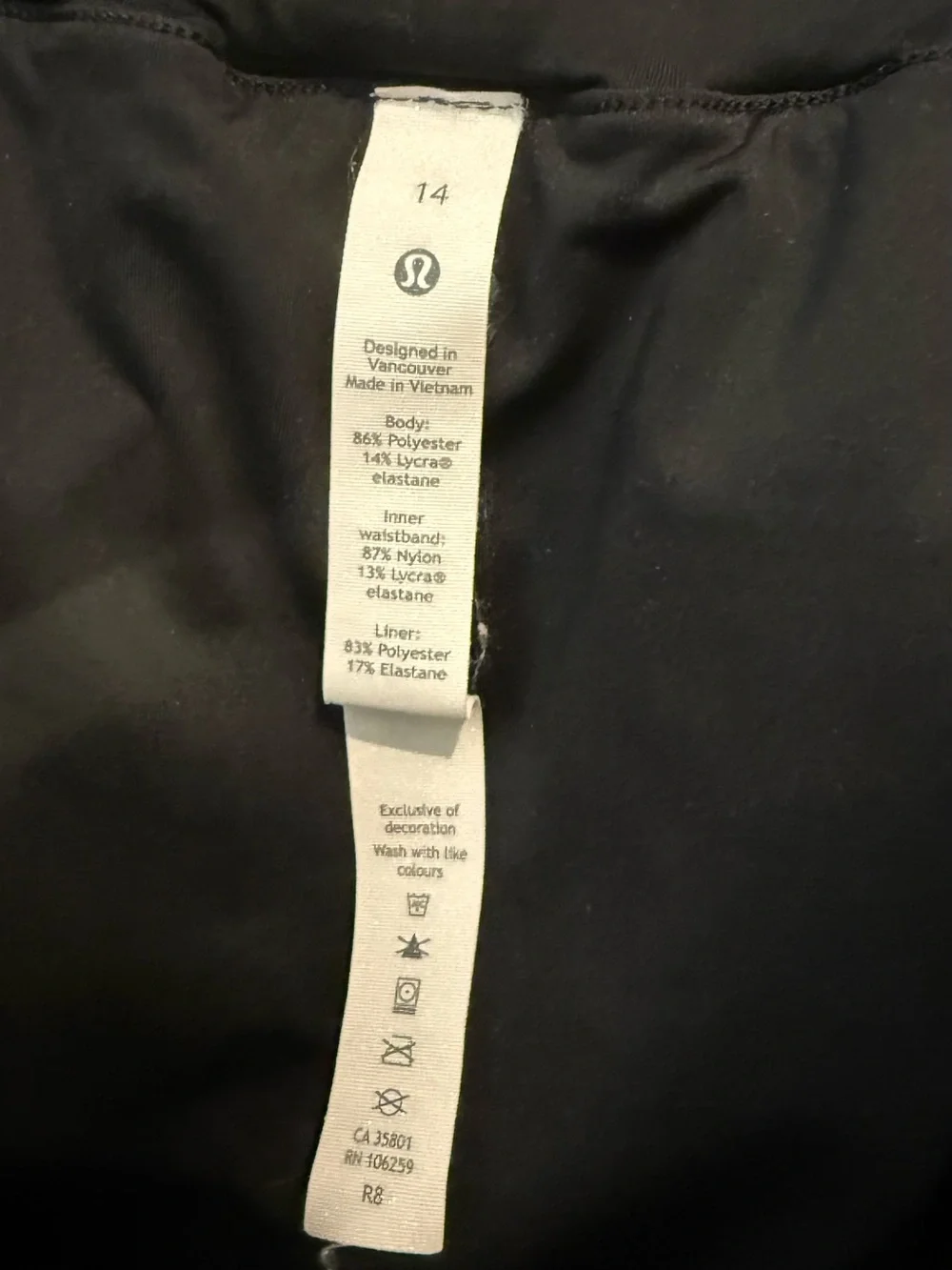 Lululemon Athletics Women's Shorts. Black. Size 14. EUC